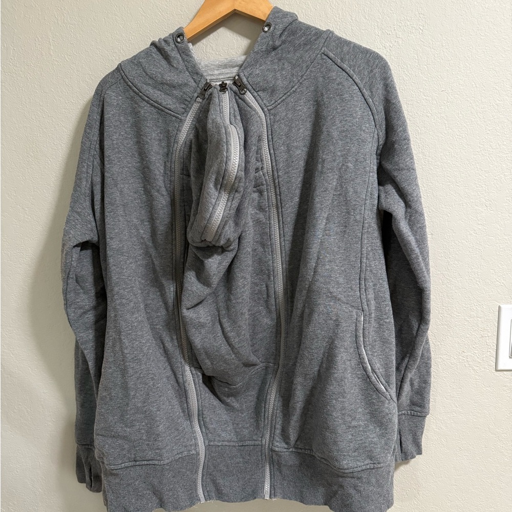 Seraphine Gray Kangaroo Pouch Hoodie - Size XL